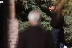 قاب دردناک از مسی در مراسم سوگواری پدرش + عکس