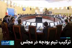 ترکیب تیم بودجه در مجلس