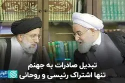 تبدیل صادرات به جهنم، تنها اشتراک رئیسی و روحانی