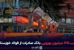 طلب 175 میلیون یورویی بانک صادرات از فولاد خوزستان