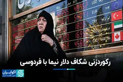رکوردزنی شکاف دلار نیما با فردوسی