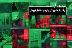 رشد شاخص کل با وجود فشار فروش 