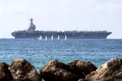 بیانیه رسمی نیروی دریایی: بزرگ‌ترین ناو هواپیمابر آمریکا وارد دریای کارائیب شد