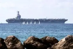 بیانیه رسمی نیروی دریایی: بزرگ‌ترین ناو هواپیمابر آمریکا وارد دریای کارائیب شد