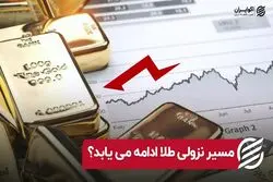 مسیر نزولی طلا ادامه می یابد ؟