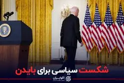 شکست سیاسی برای بایدن