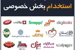  استخدام سراسری بخش خصوصی در ۸ دسته شغلی