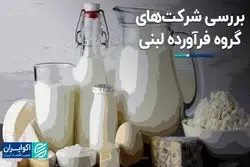 بررسی شرکت‌های گروه فرآورده لبنی بورس  تهران