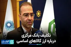 تکلیف بانک مرکزی درباره ارز کالاهای اساسی