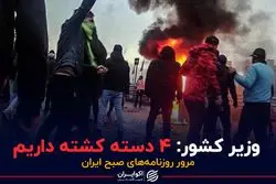 وزیر کشور: ۴ دسته کشته داریم