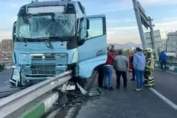 حادثه برای تانکر ۳۰ هزار لیتری گازوئیل در شمال‌ غرب تهران