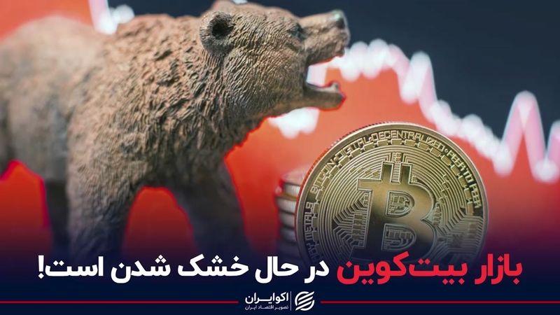 بازار بیت‌کوین در حال خشک شدن است!