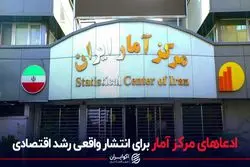 ادعاهای مرکز آمار برای انتشار واقعی رشد اقتصادی