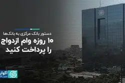 وام ازدواج 10 روزه در حساب متقاضی باشد 