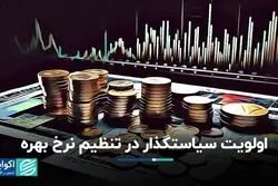  تنظیم نرخ بهره،‌ اولویت‌ سیاستگذار