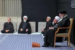 حضور رهبر انقلاب در مراسم عزاداری شب عاشورا