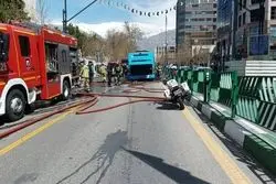 ماجرای آتش‌سوزی اتوبوس بی‌آرتی در تهران چه بود؟