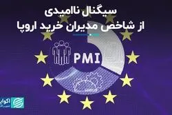سیگنال ناامیدی از شاخص مدیران خرید اروپا
