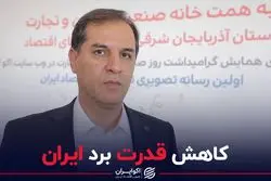  کاهش قدرت برد ایران