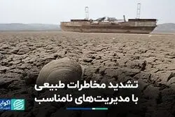 تشدید مخاطرات طبیعی با مدیریت‌های نامناسب