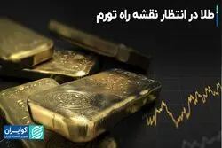 طلا در انتظار نقشه راه تورم
