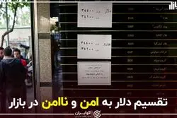 تقسیم دلار به امن و ناامن در بازار