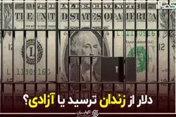 دلار از زندان ترسید یا از آزادی؟