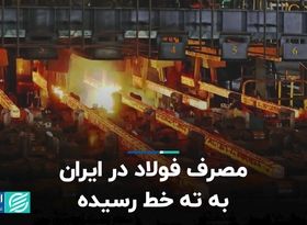 مصرف فولاد در ایران به ته خط رسیده است