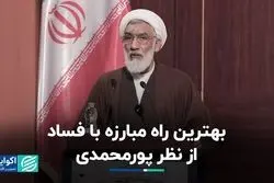 بهترین راه مبارزه با فساد از نظر پورمحمدی