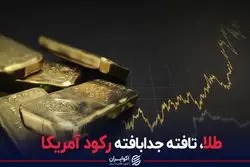طلا، تافته جدابافته رکود آمریکا