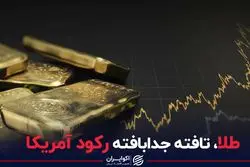 طلا، تافته جدابافته رکود آمریکا