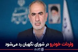 واردات خودرو در شورای نگهبان رد می شود