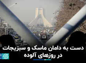 دست به دامان ماسک و سبزیجات در روزهای آلوده