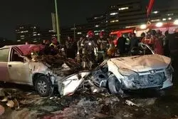 جزئیات تصادف خونین اتوبان تهران-کرج +فیلم 