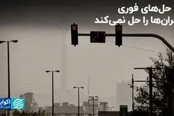 راه‌حل‌های فوری بحران‌ها را حل نمی‌کند