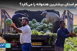 کدام استان بیشترین هندوانه را می‌کارد؟