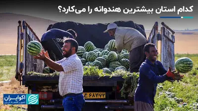 کدام استان بیشترین هندوانه را می‌کارد؟