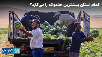 کدام استان بیشترین هندوانه را می‌کارد؟