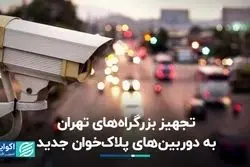تجهیز بزرگراه‌های تهران به دوربین‌های پلاک‌خوان جدید