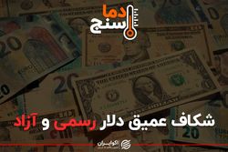 شکاف عمیق دلار رسمی و آزاد