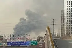 تصاویر از آتش سوزی بزرگ در بازارچه جنت + ویدئو