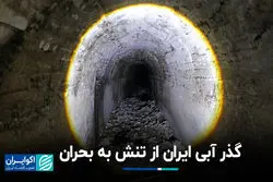 گذر آبی ایران از تنش به بحران