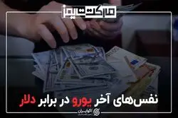 نفس های آخر یورو در برابر دلار