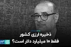 ذخیره ارزی کشور فقط 10 میلیارد دلار است؟