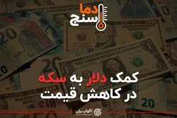 کمک دلار به سکه در کاهش قیمت
