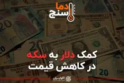 کمک دلار به سکه در کاهش قیمت