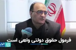 فرمول حقوق دولتی واهی است