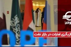 بازیگری امارات در بازار نفت