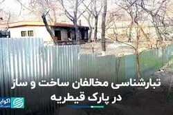 تبارشناسی مخالفان ساخت و ساز در پارک قیطریه