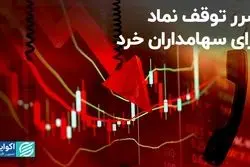 ضرر توقف نماد برای سهامداران خرد